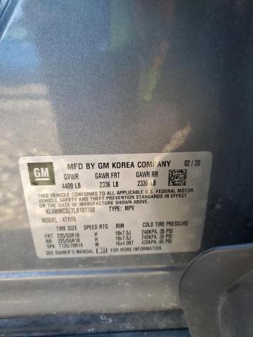 2020 Buick Encore GX VIN KL4MMCSL7LB107788 Copart auction photo, water/flood damage thumbnail 13