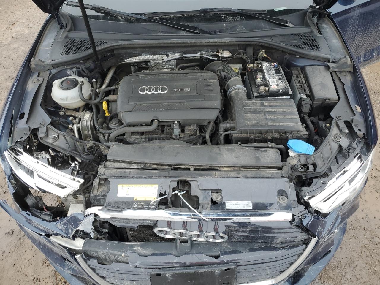 2018 Audi A3 VIN WAUJ8GFF2J1057858 Copart auction photo, front end / side damage thumbnail 11