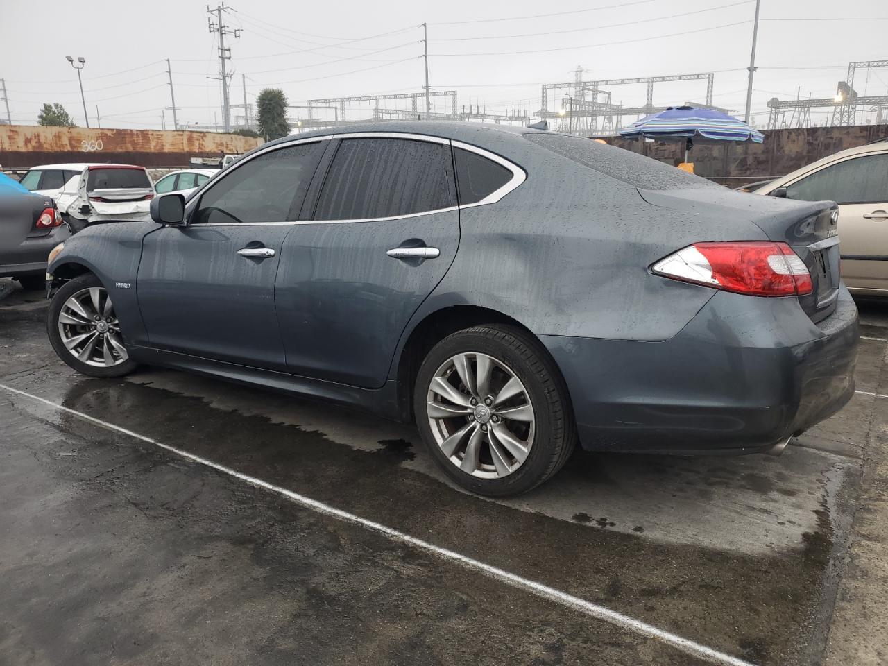 2012 Infiniti M VIN JN1EY1AP7CM910647 Copart auction photo, front end damage thumbnail 2