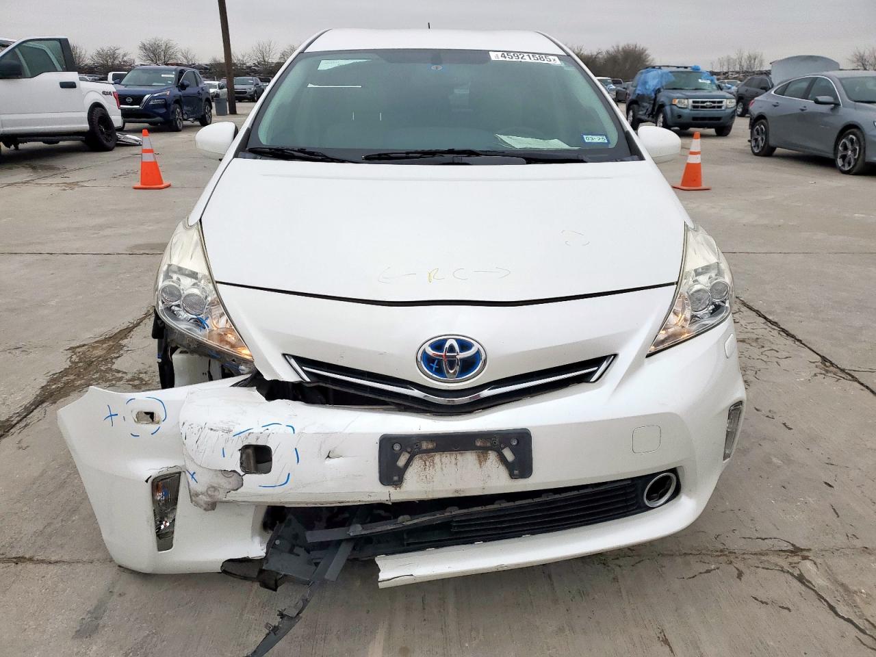 2014 Toyota Prius VIN JTDZN3EU1E3363838 Copart auction photo, front end damage thumbnail 5