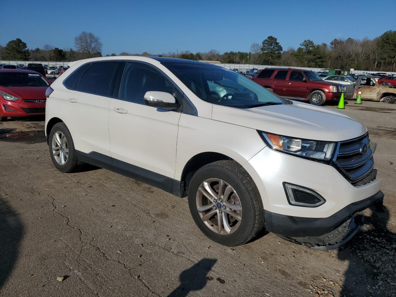 2015 Ford Edge VIN 2FMTK4J97FBC38037 Copart auction photo, all over damage thumbnail 4
