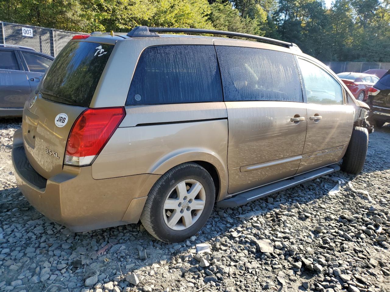 2004 Nissan Quest VIN 5N1BV28U64N333661 Copart auction photo, front end damage thumbnail 3