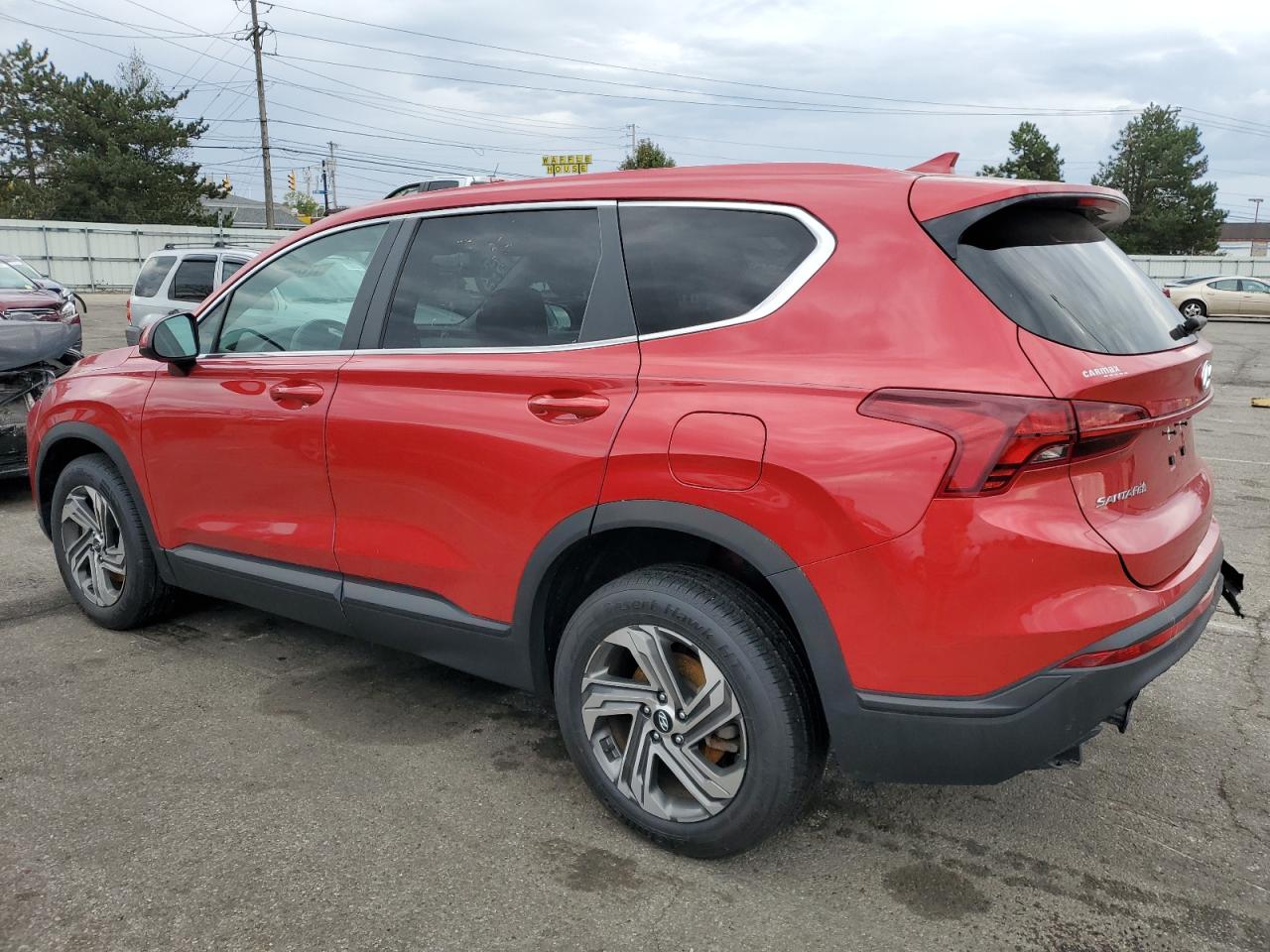 2021 Hyundai Santa Fe VIN 5NMS14AJ8MH338837 Copart auction photo, rear end damage thumbnail 2