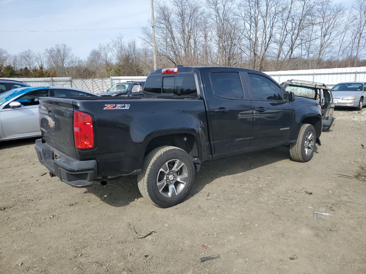 2018 Chevrolet Colorado VIN 1GCGTDEN2J1292960 Copart auction photo, top/roof damage thumbnail 3