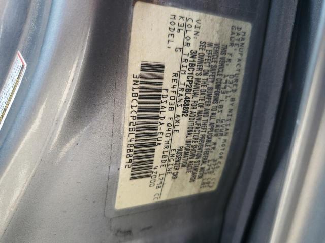 2011 Nissan Versa VIN 3N1BC1CP2BL488892 Copart auction photo, front end / undercarriage damage thumbnail 12