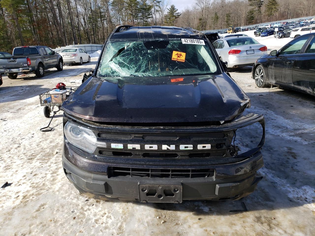 2021 Ford Bronco VIN 3FMCR9C60MRB09485 Copart auction photo, rollover damage thumbnail 5