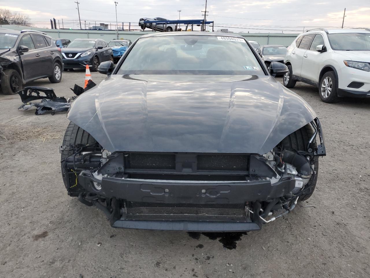 2019 Audi RS5 VIN WUAPWAF52KA901134 Copart auction photo, front end / undercarriage damage thumbnail 5