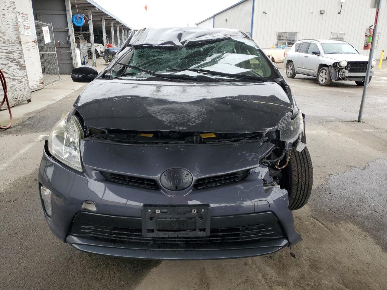 2014 Toyota Prius VIN JTDKN3DU0E0383065 Copart auction photo, rollover damage thumbnail 5