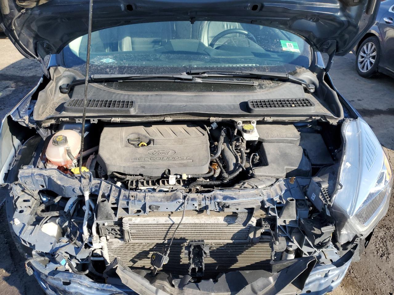 2018 Ford Escape VIN 1FMCU9HDXJUC94235 Copart auction photo, front end / side damage thumbnail 12