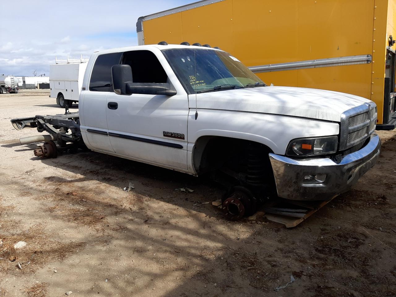2002 Dodge RAM VIN 3B7MF33612M257167 Copart auction photo, vandalism damage thumbnail 4