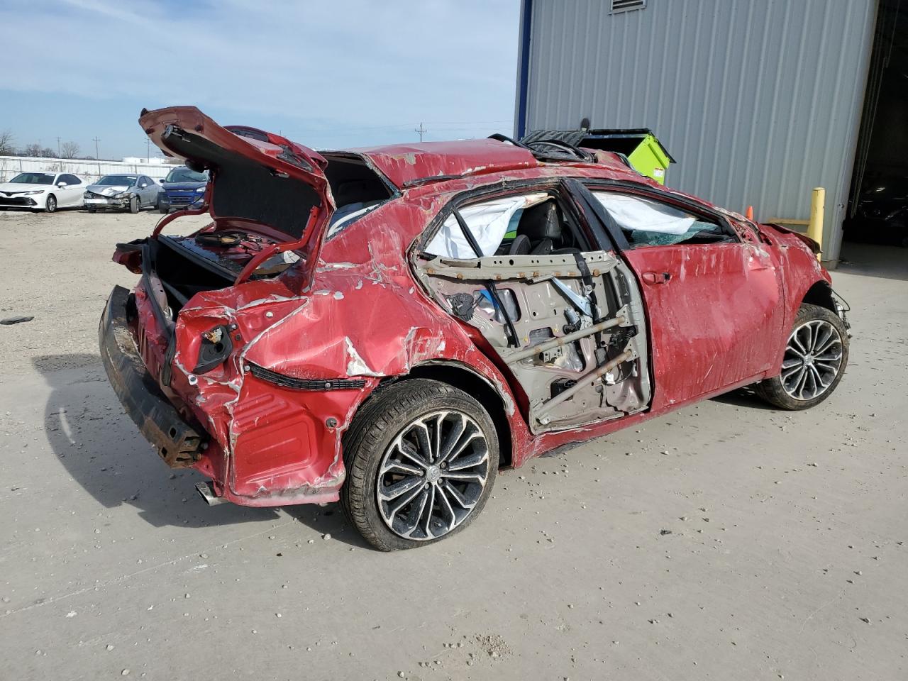 2015 Toyota Corolla VIN 2T1BURHE5FC463638 Copart auction photo, biohazard/chemical / all over damage thumbnail 3