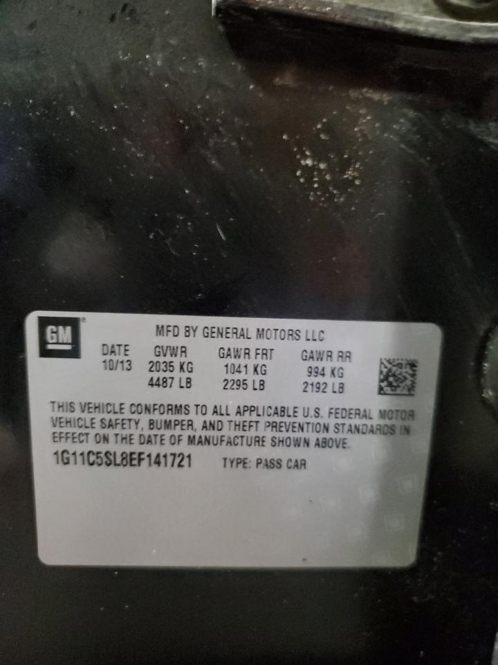 2014 Chevrolet Malibu VIN 1G11C5SL8EF141721 Copart auction photo, front end damage thumbnail 12