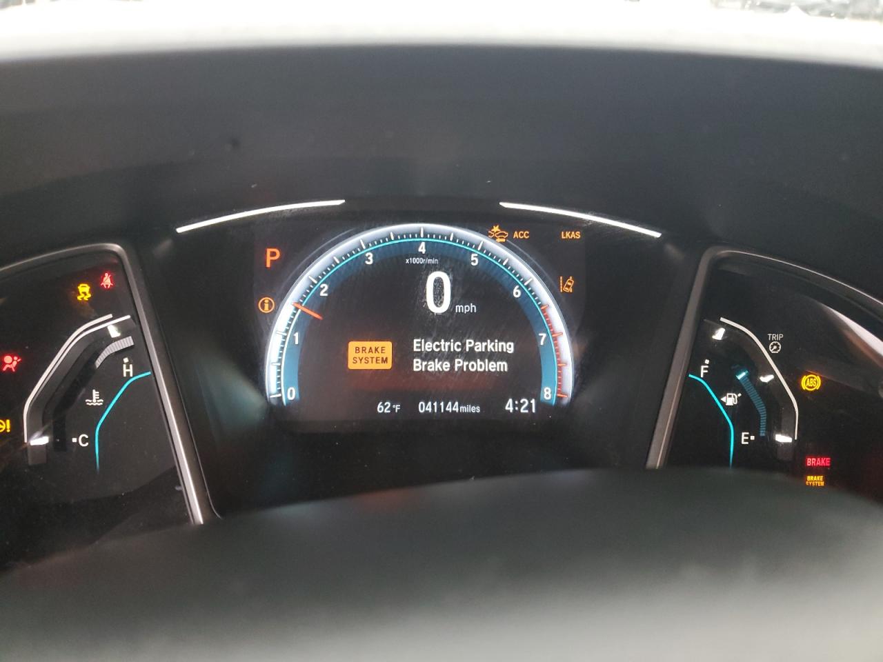 2019 Honda Civic VIN 19XFC1F77KE011406 Copart auction photo, front end / side damage thumbnail 9