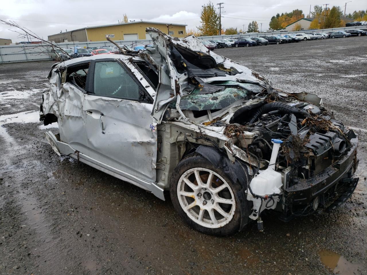 2013 Hyundai Veloster VIN KMHTC6AE6DU105394 Copart auction photo, all over damage thumbnail 4