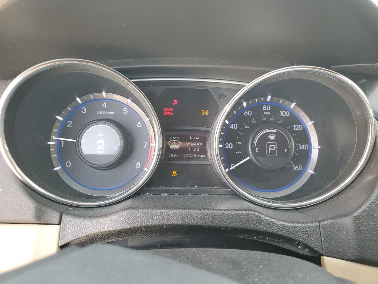 2013 Hyundai Sonata VIN 5NPEC4ACXDH741827 Copart auction photo, front end / rear end damage thumbnail 9