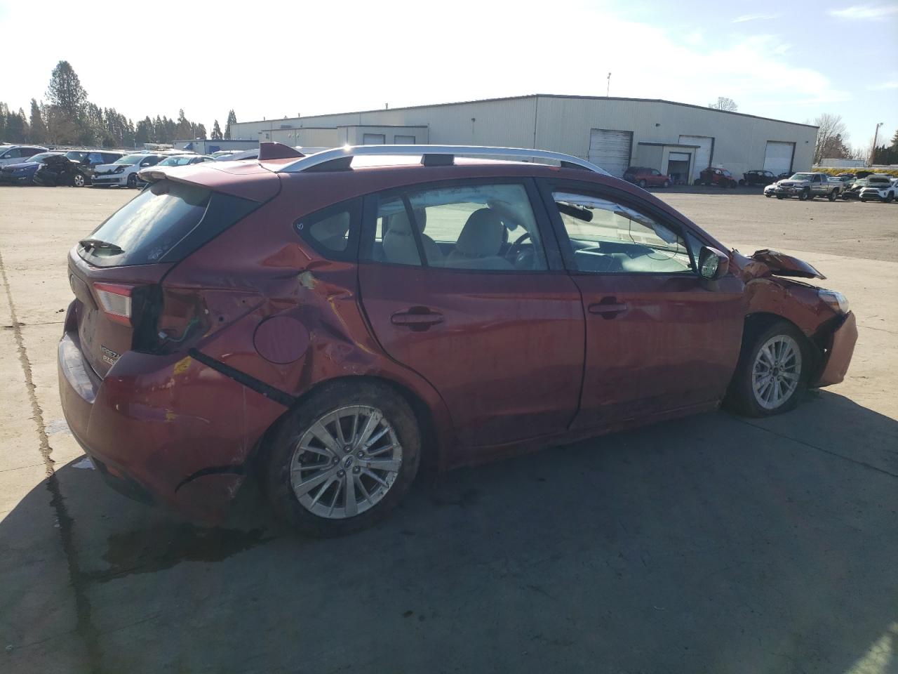 2017 Subaru Impreza VIN 4S3GTAD66H3750118 Copart auction photo, front end / rear end damage thumbnail 3