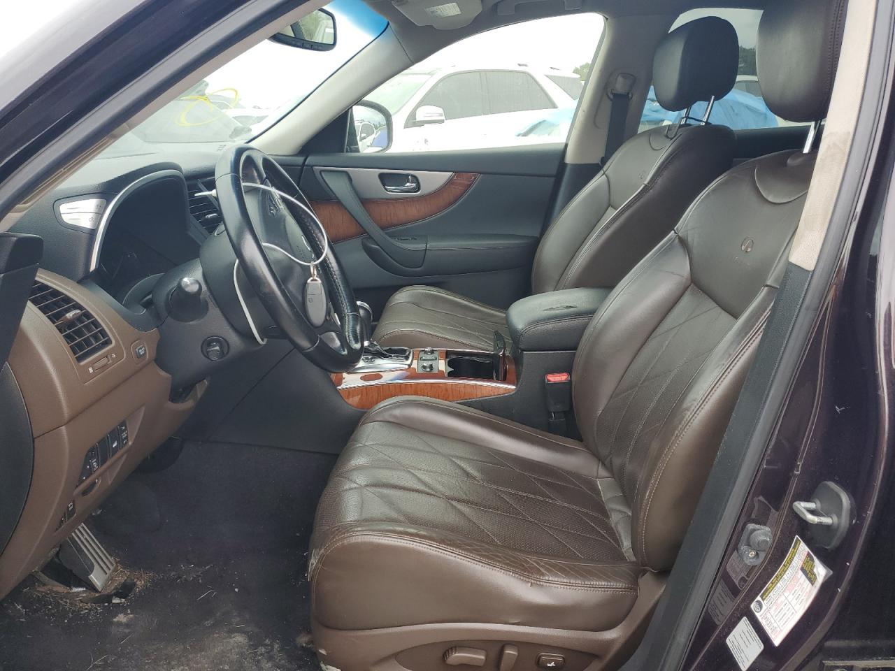 2011 Infiniti FX VIN JN8AS1MW7BM734069 Copart auction photo, rear end damage thumbnail 7