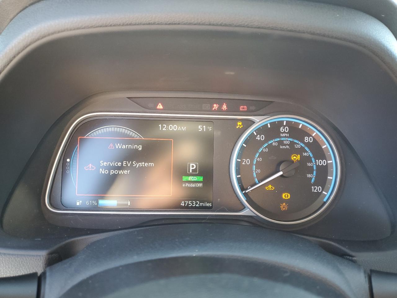 2019 Nissan Leaf VIN 1N4AZ1CPXKC302847 Copart auction photo, rear end / front end damage thumbnail 9