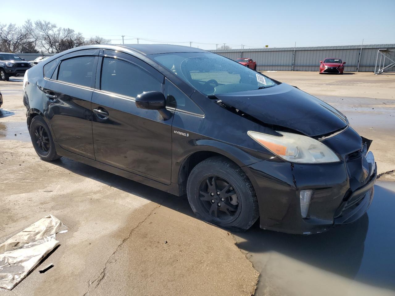 2013 Toyota Prius VIN JTDKN3DU4D1672944 Copart auction photo, rear end / hail damage thumbnail 4