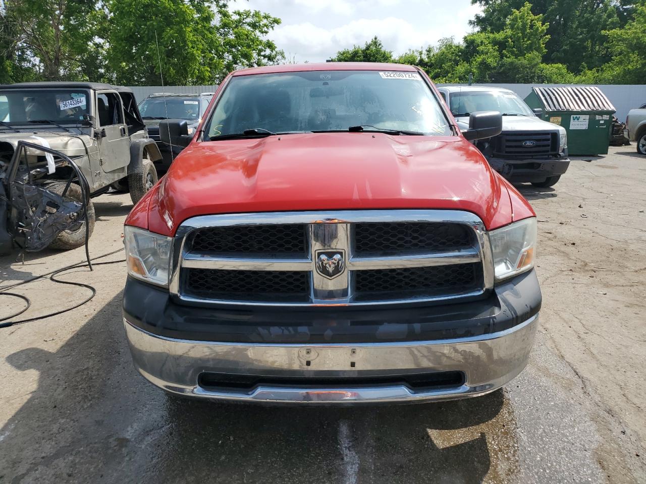 2011 Dodge RAM VIN 1D7RV1GP7BS655092 Copart auction photo, rear end damage thumbnail 5