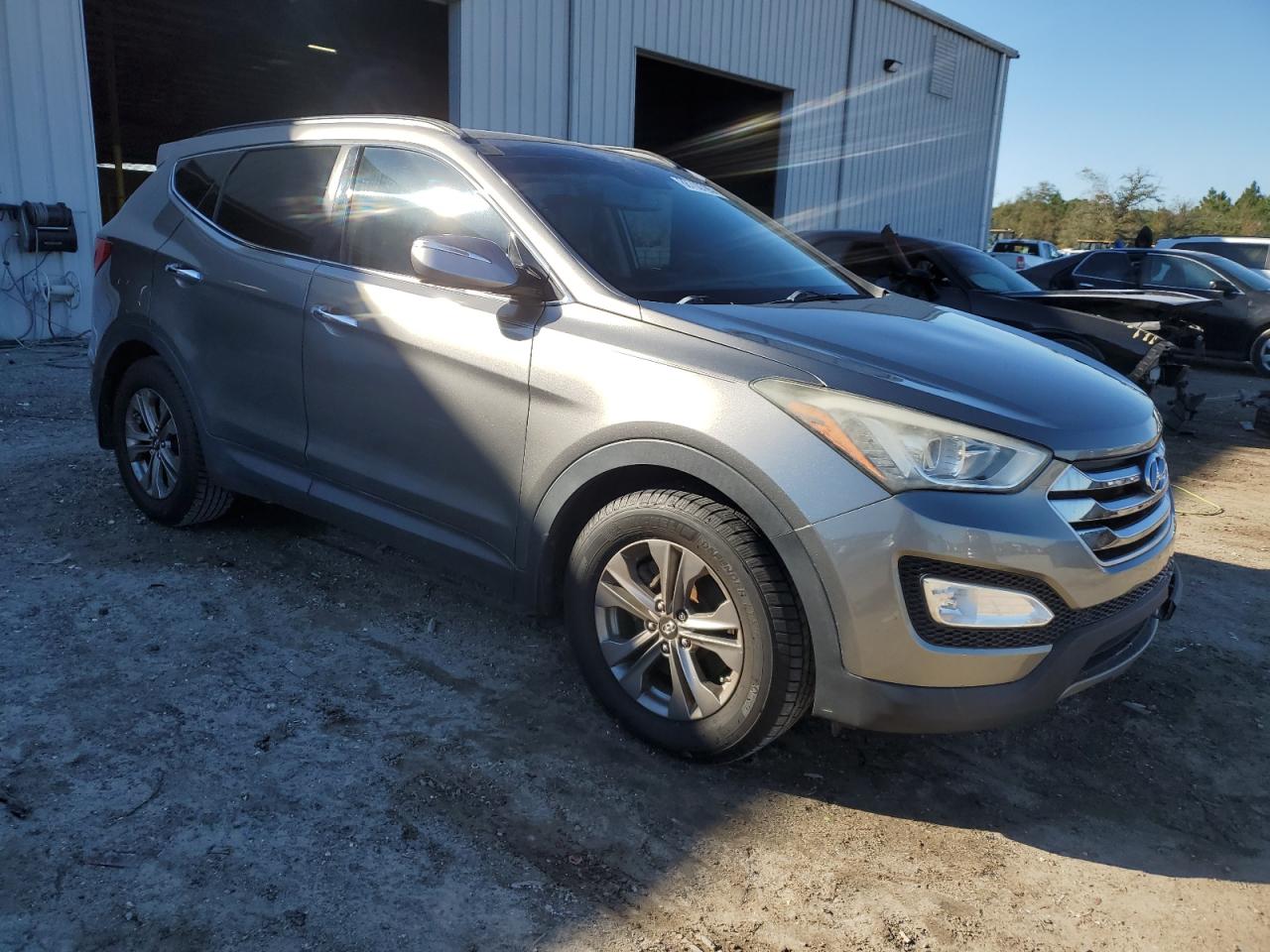 2016 Hyundai Santa Fe VIN 5XYZU3LB6GG341529 Copart auction photo, side damage thumbnail 4