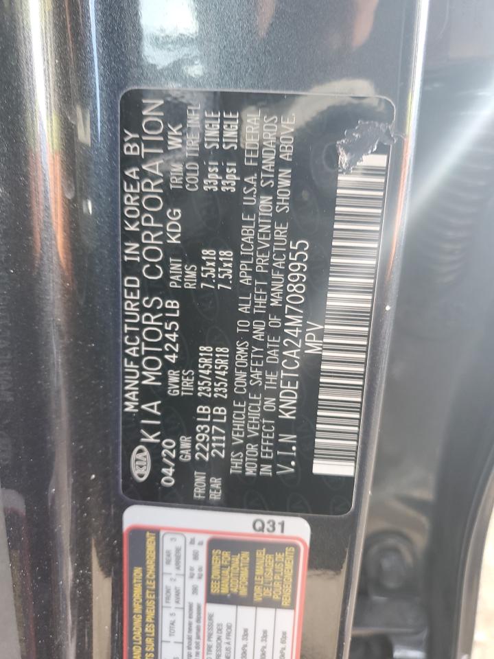 2021 KIA Seltos VIN KNDETCA24M7089955 Copart auction photo, side damage thumbnail 15