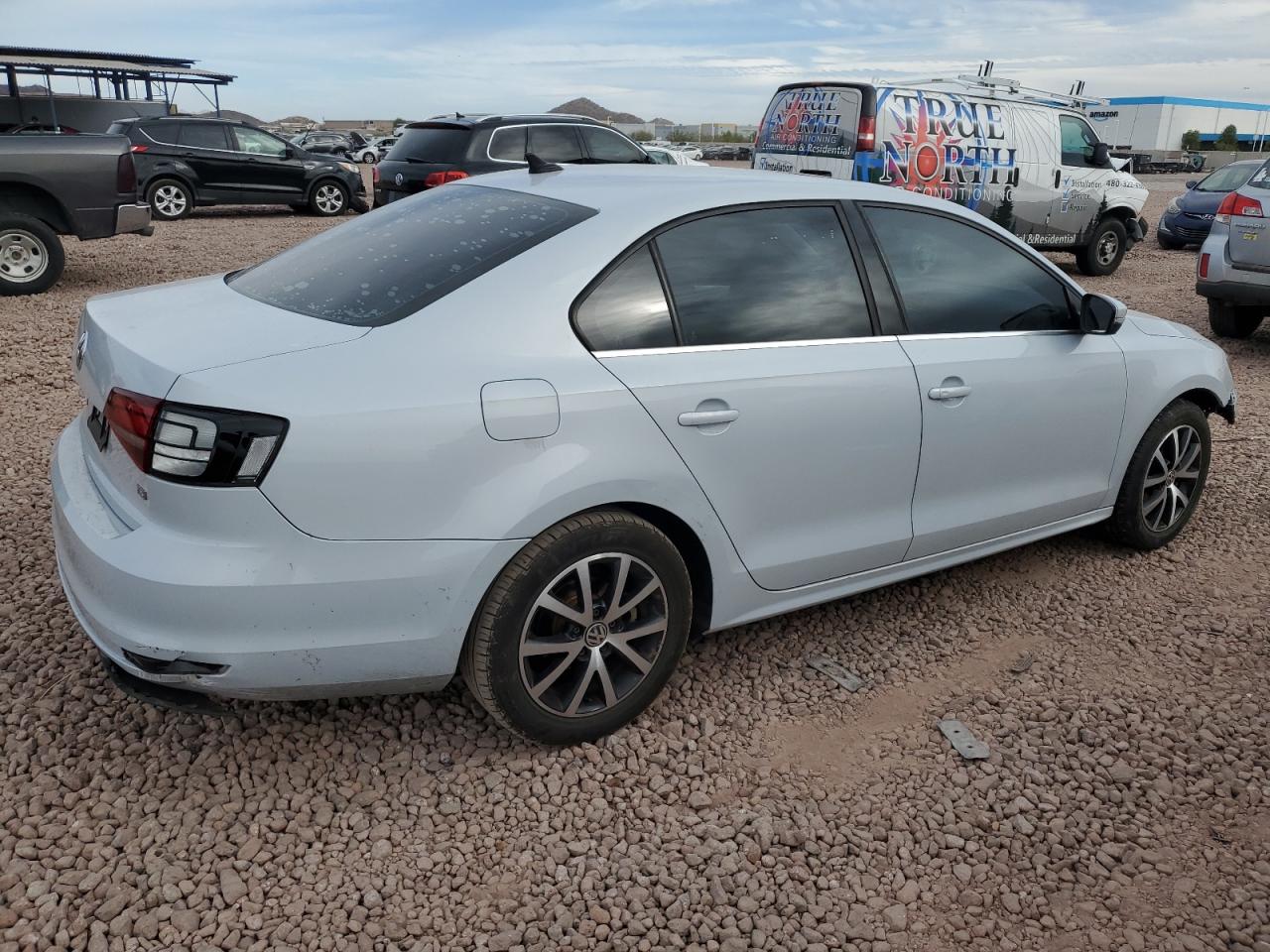 2017 Volkswagen Jetta VIN 3VWDB7AJ3HM390061 Copart auction photo, front end damage thumbnail 3