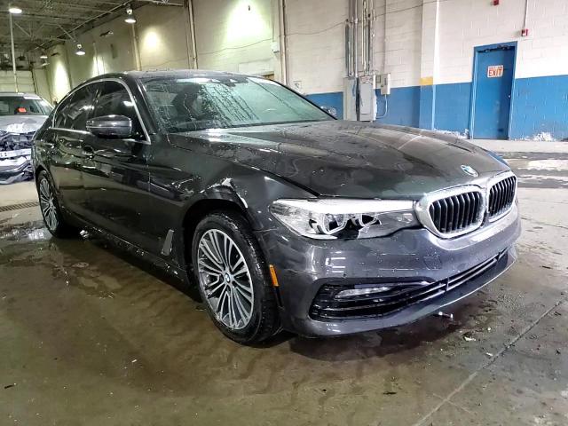 2018 BMW 5er VIN WBAJA7C5XJG907832 Copart auction photo, side / front end damage thumbnail 13