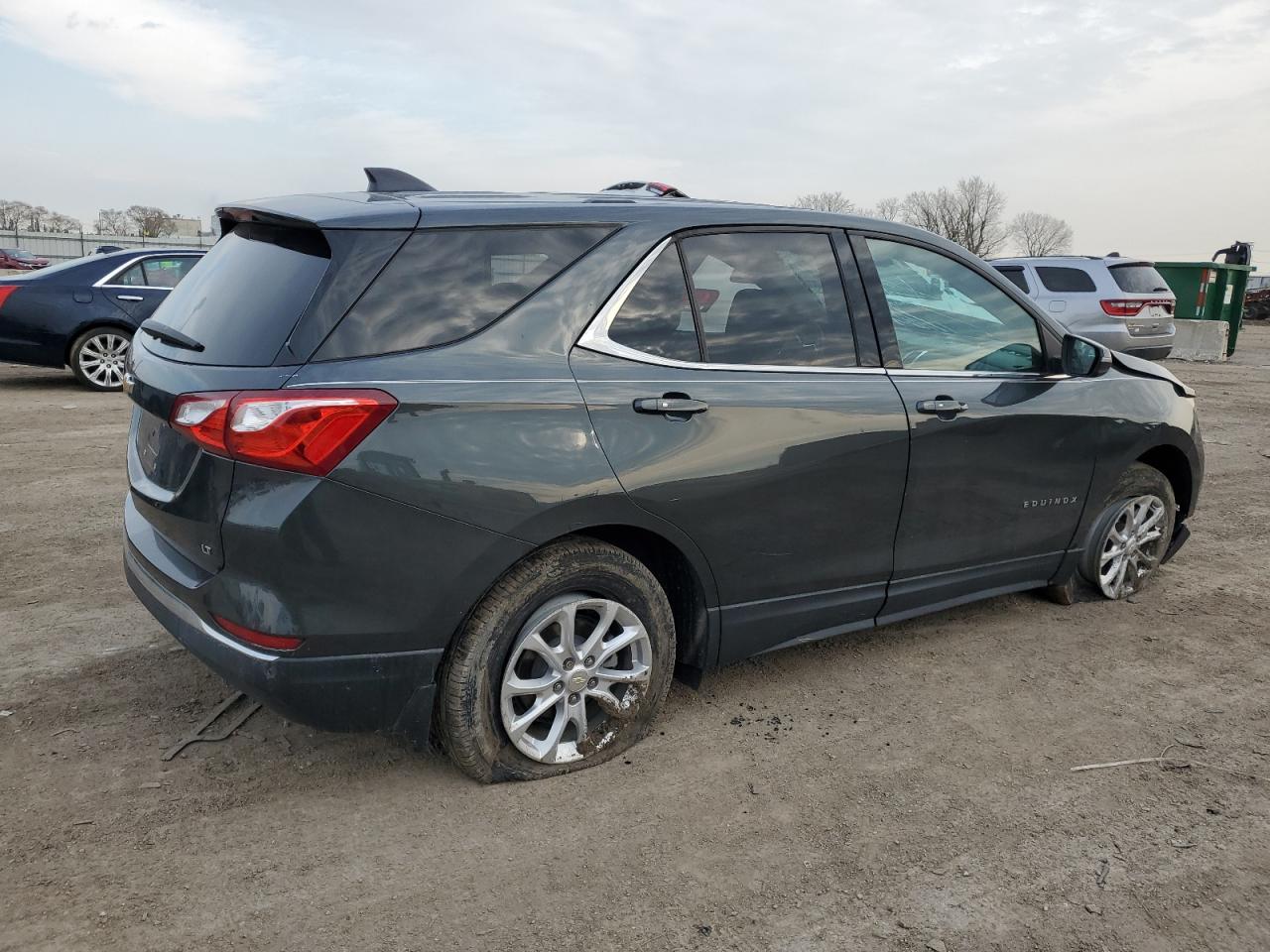 2018 Chevrolet Equinox VIN 3GNAXJEV4JS504661 Copart auction photo, side / front end damage thumbnail 3