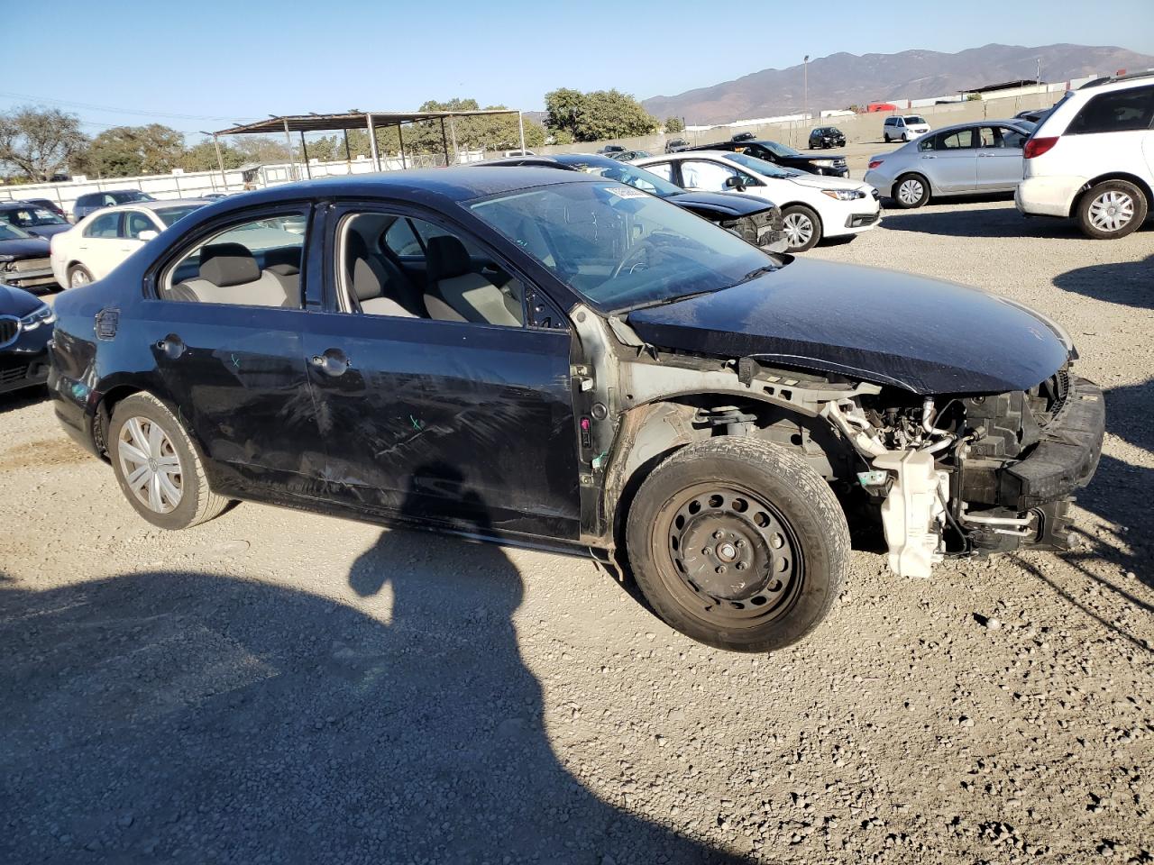 2017 Volkswagen Jetta VIN 3VW2B7AJ9HM391271 Copart auction photo, all over damage thumbnail 4