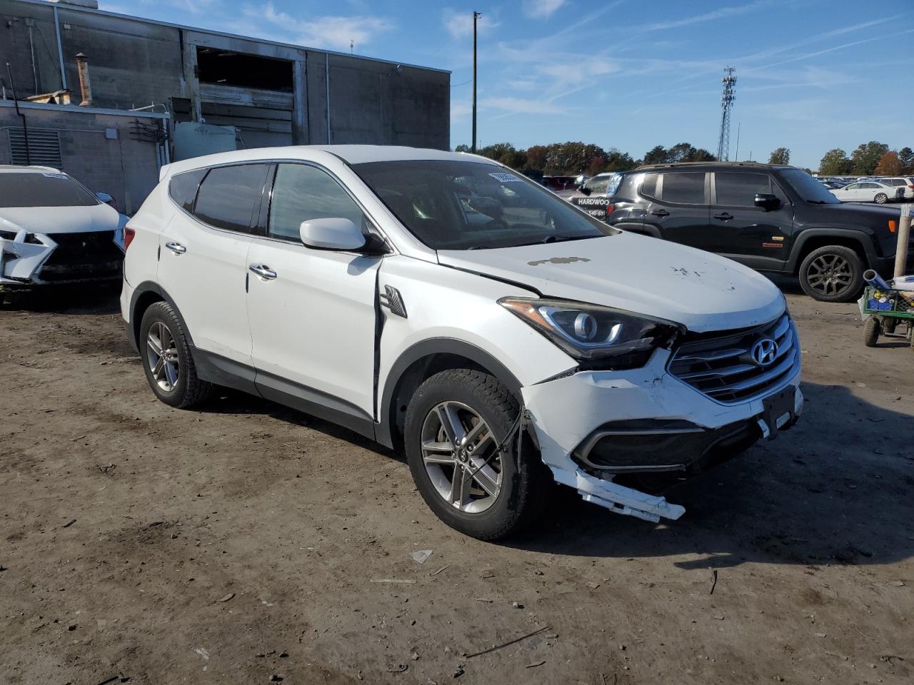 2018 Hyundai Santa Fe VIN 5NMZT3LB9JH081319 Copart auction photo, all over damage thumbnail 4