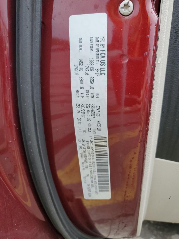 2018 Chrysler Pacifica VIN 2C4RC1BG8JR124085 Copart auction photo, front end damage thumbnail 13