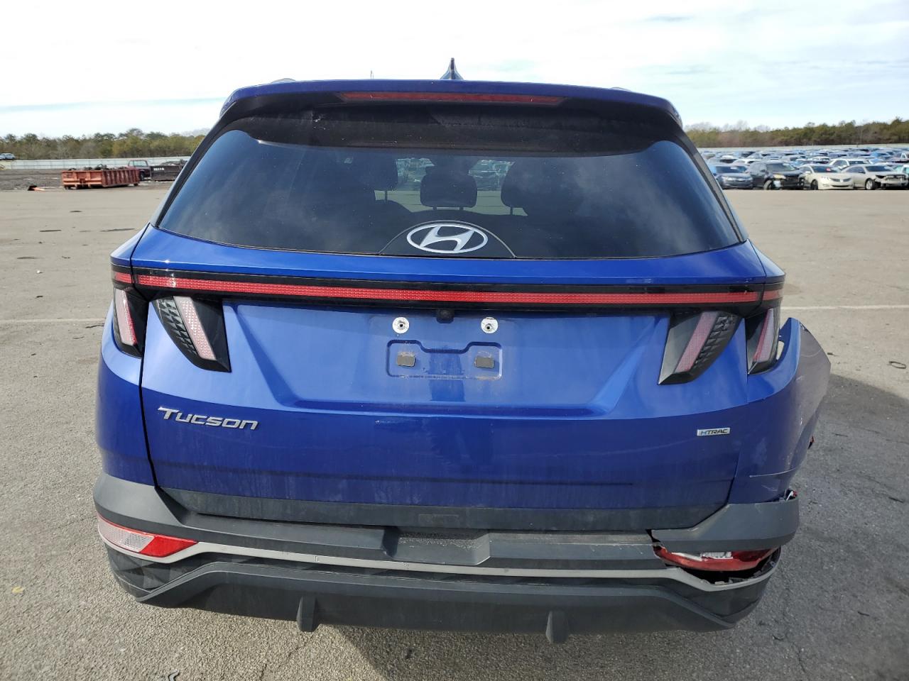 2022 Hyundai Tucson VIN 5NMJBCAE3NH044849 Copart auction photo, front end / side damage thumbnail 6