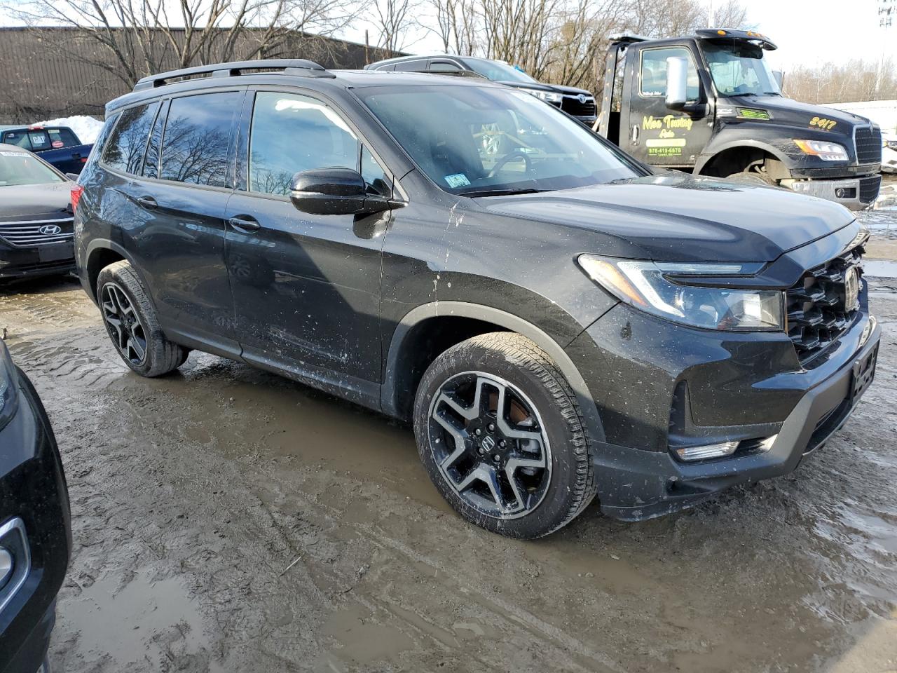 2022 Honda Passport VIN 5FNYF8H02NB012275 Copart auction photo, undercarriage damage thumbnail 4