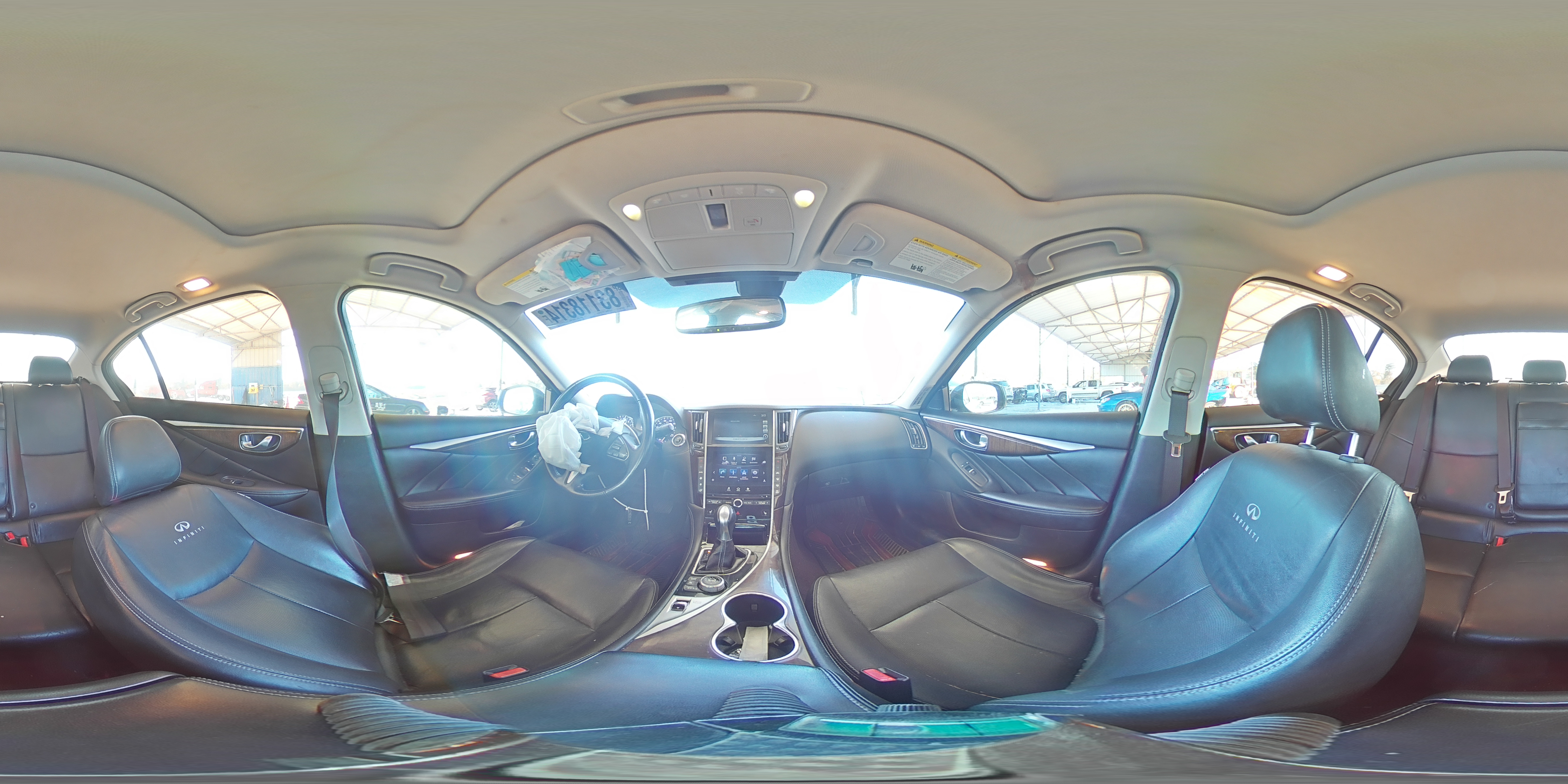 2014 Infiniti Q50 VIN JN1BV7AP3EM678341 Copart auction photo, front end damage thumbnail 13