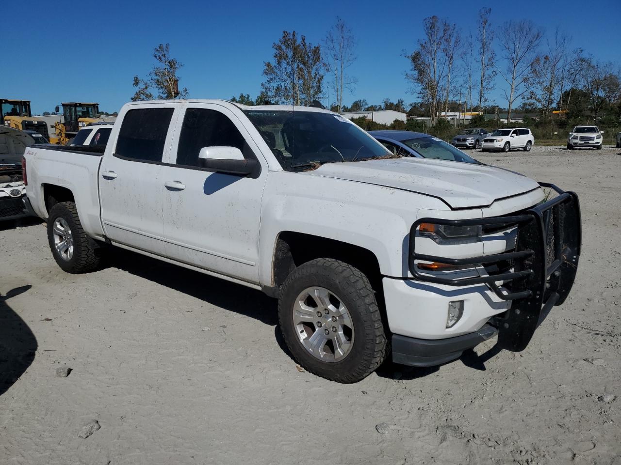 2018 Chevrolet Silverado VIN 3GCUKREC6JG291412 Copart auction photo, top/roof damage thumbnail 4