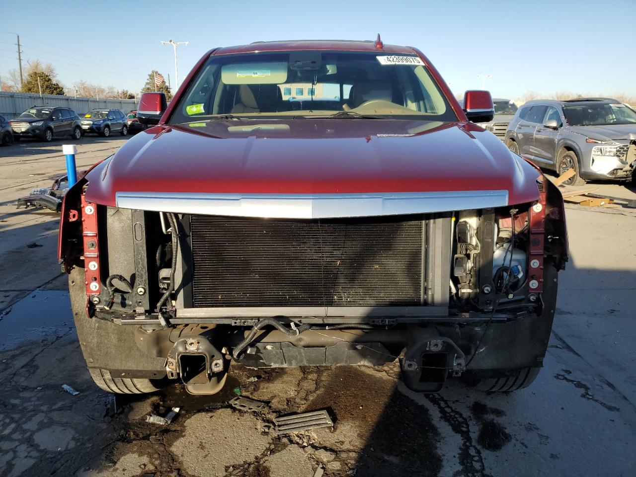 2016 Cadillac Escalade VIN 1GYS4DKJ1GR282580 Copart auction photo, front end / rear end damage thumbnail 5