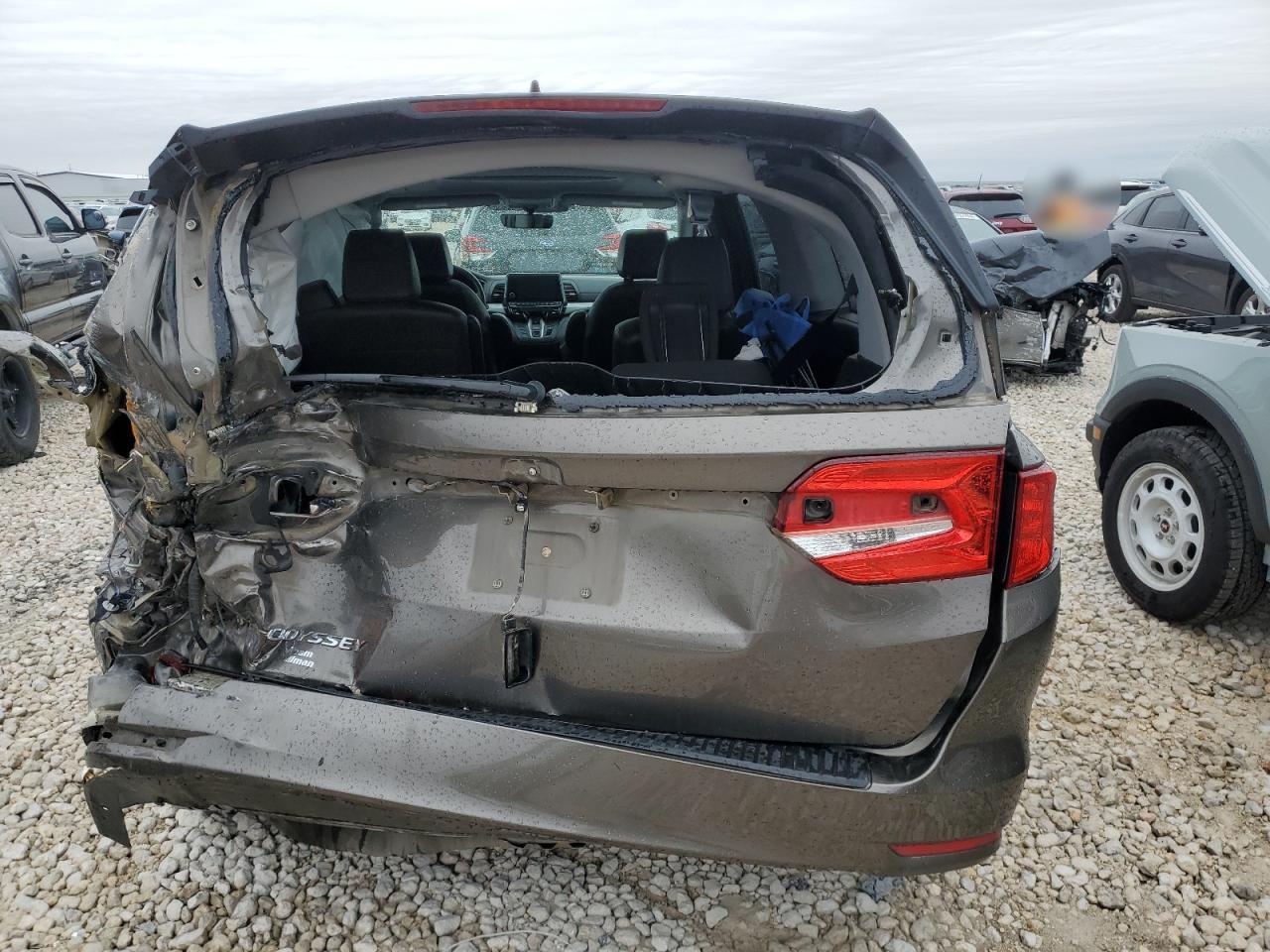 2019 Honda Odyssey VIN 5FNRL6H78KB027275 Copart auction photo, rear end damage thumbnail 6