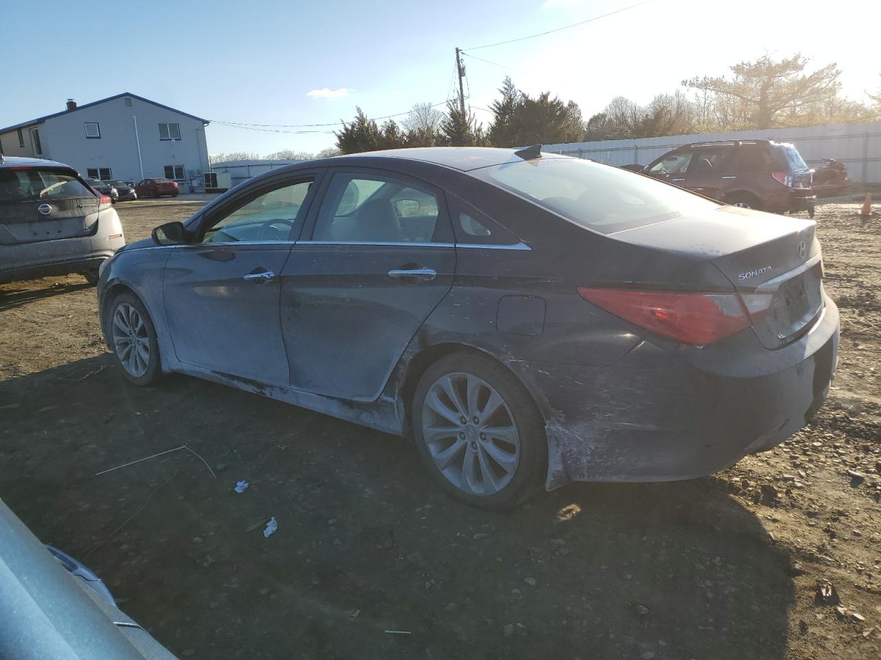 2012 Hyundai Sonata VIN 5NPEC4ACXCH408347 Copart auction photo, front end / side damage thumbnail 2
