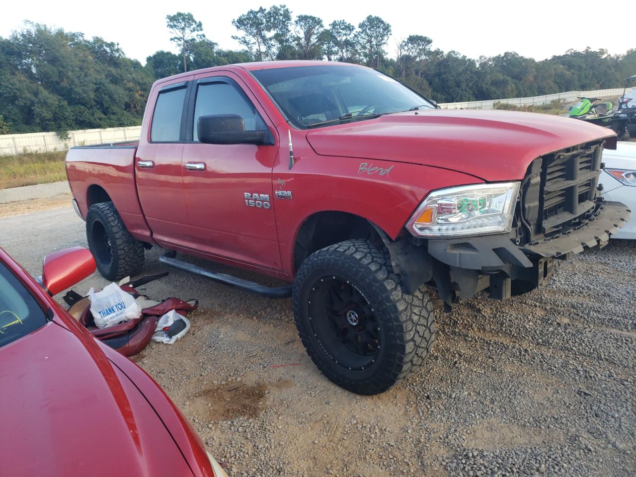 2015 RAM 1500 VIN 1C6RR7GT3FS723593 Copart auction photo, front end damage thumbnail 4