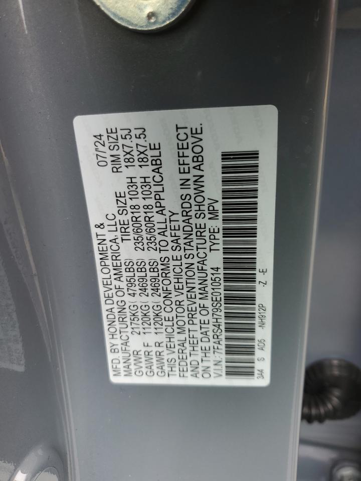 2025 Honda CR-V VIN 7FARS4H79SE010514 Copart auction photo, minor dent/scratches damage thumbnail 13