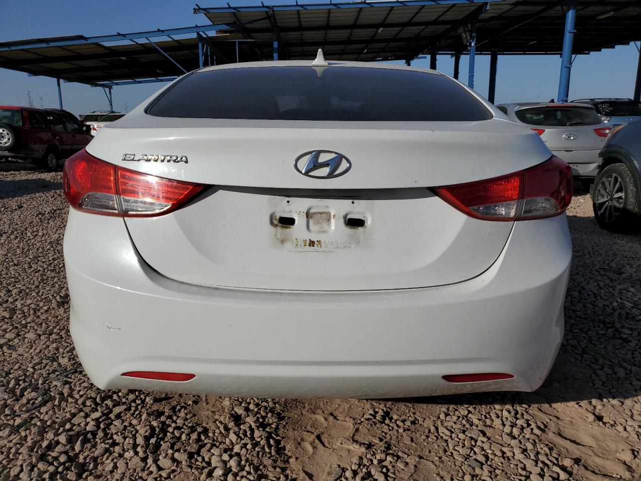 2012 Hyundai Elantra VIN 5NPDH4AE7CH067200 Copart auction photo, front end / side damage thumbnail 6