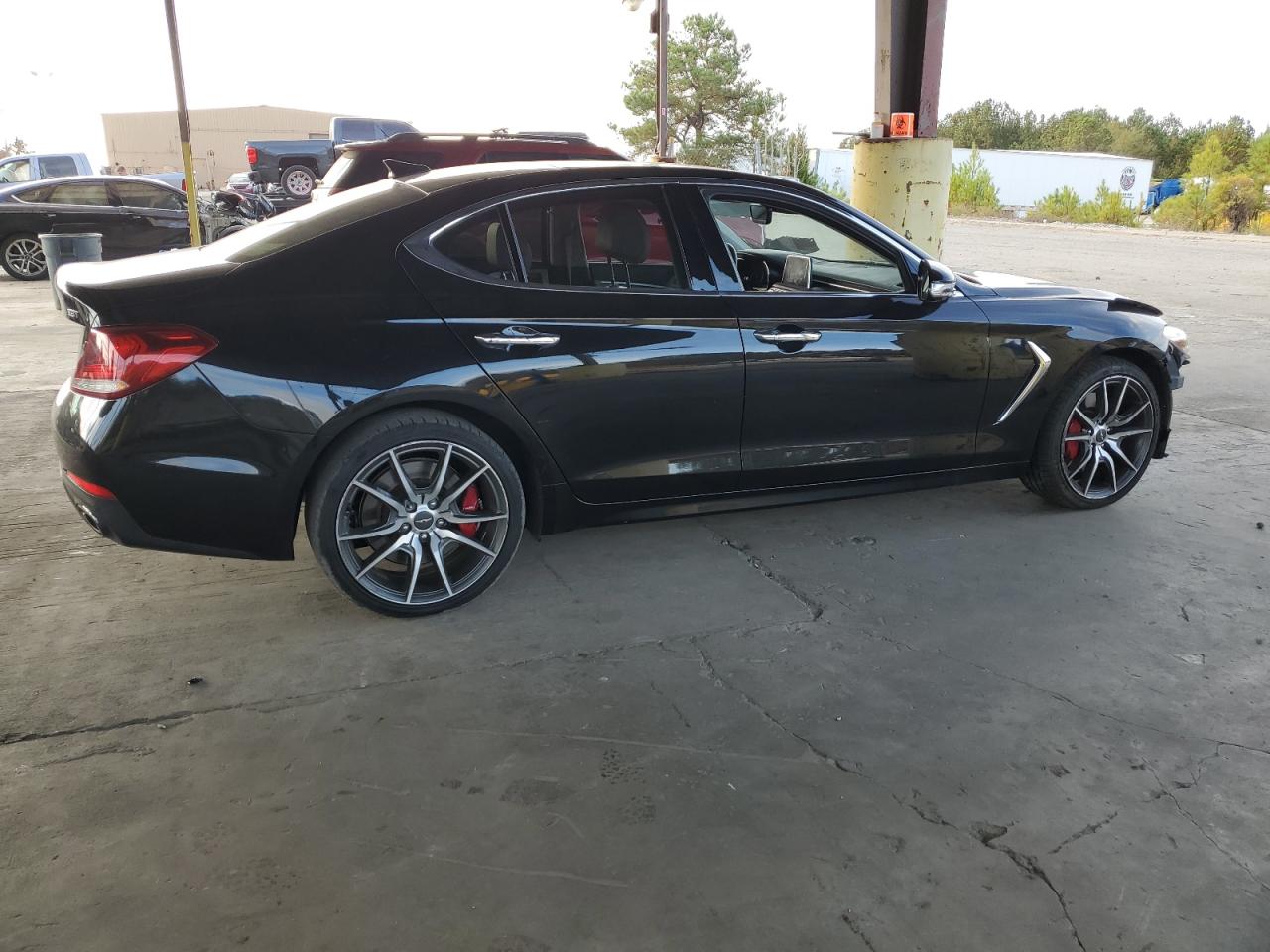 2019 Genesis G70 VIN KMTG34LE9KU020958 Copart auction photo, front end damage thumbnail 3