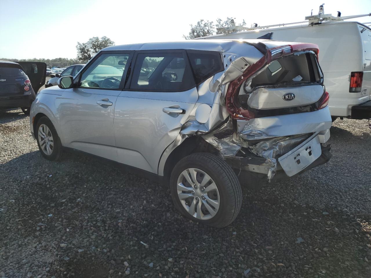2020 KIA Soul VIN KNDJ23AUXL7716725 Copart auction photo, rear end damage thumbnail 2