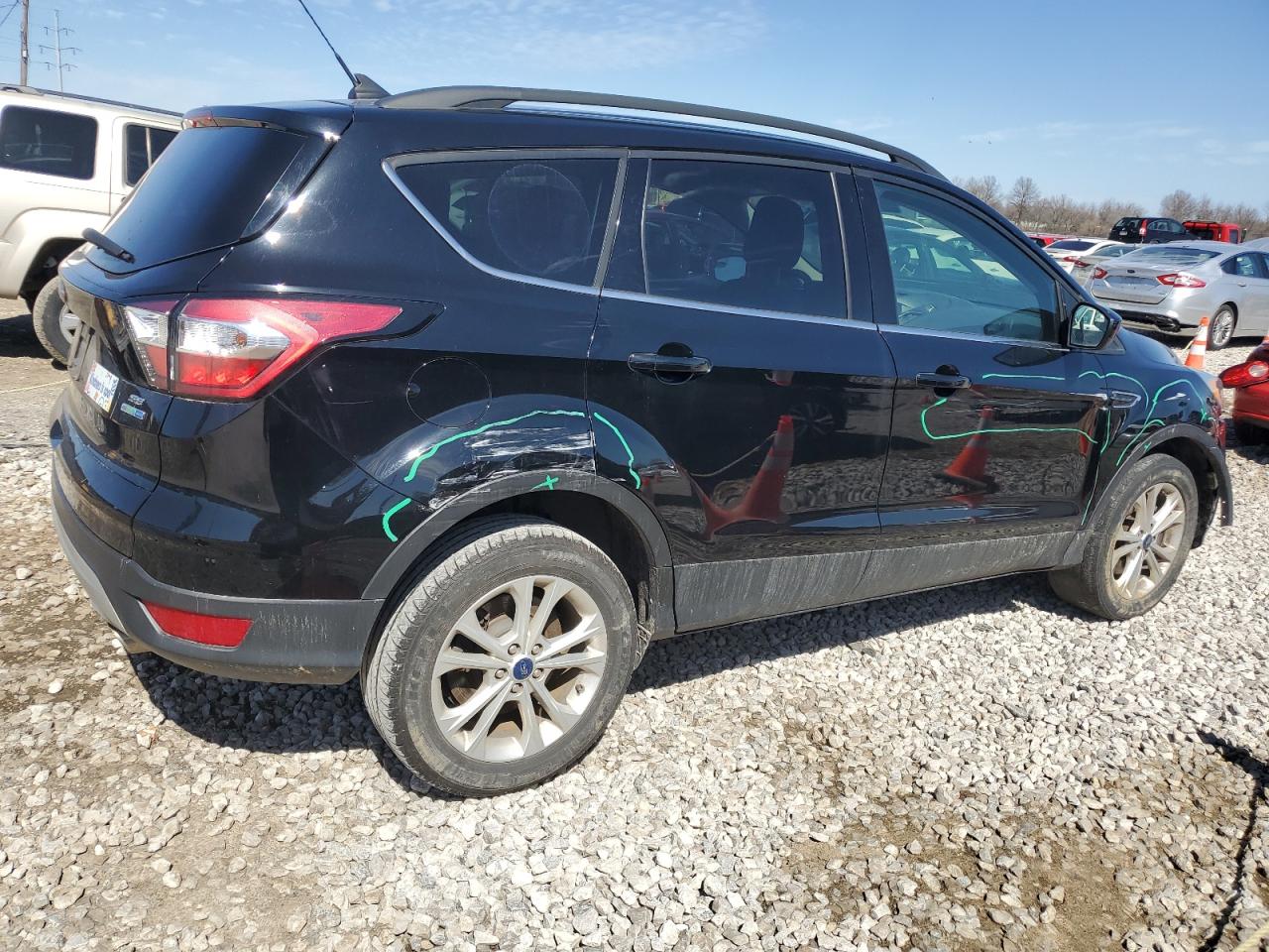 2018 Ford Escape VIN 1FMCU9GD0JUD56128 Copart auction photo, front end damage thumbnail 3