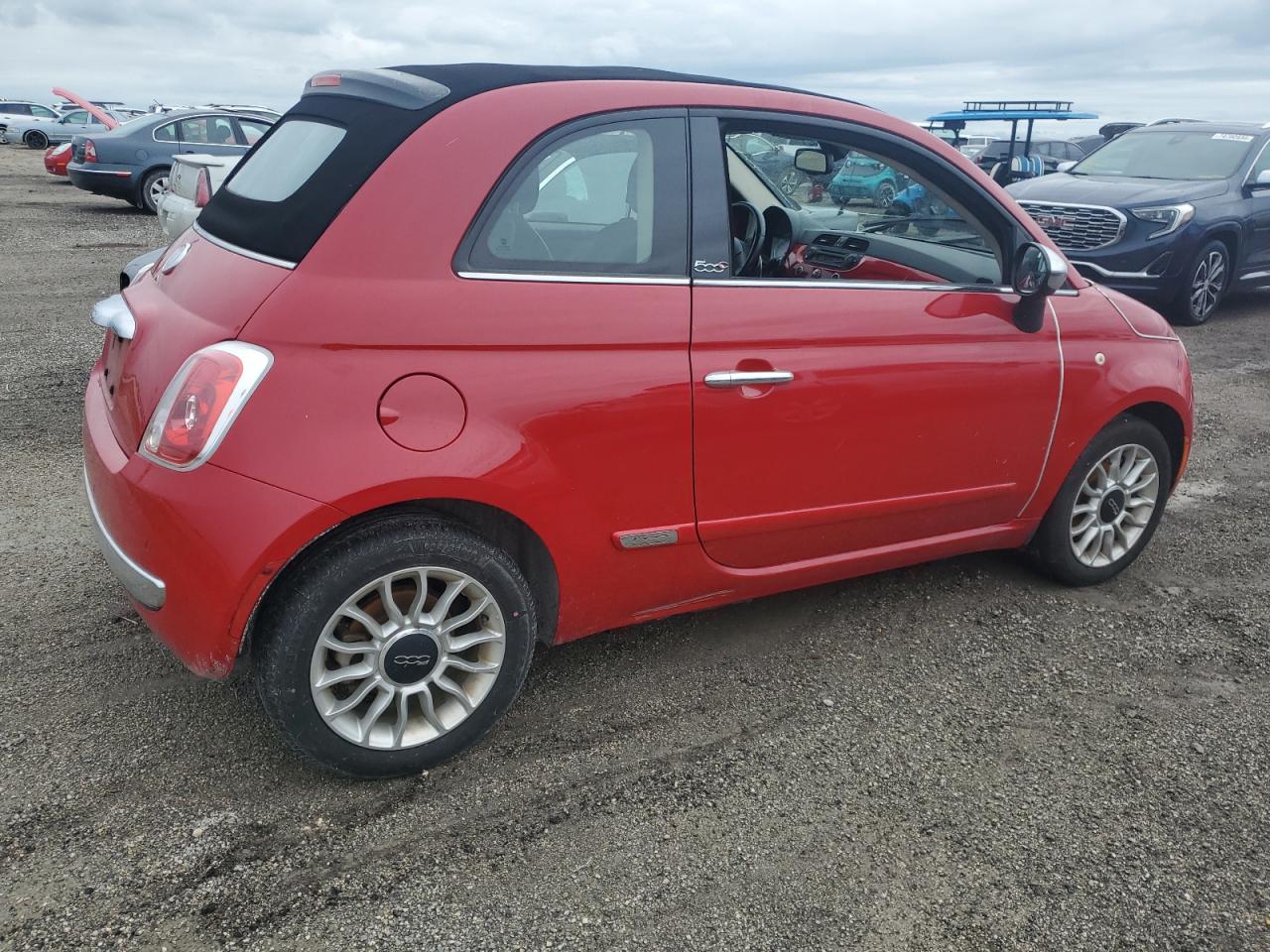2012 Fiat 500 VIN 3C3CFFER6CT201984 Copart auction photo, water/flood damage thumbnail 3