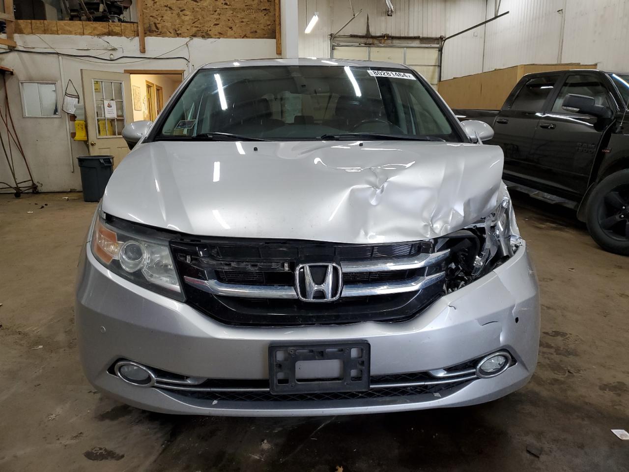 2014 Honda Odyssey VIN 5FNRL5H94EB029508 Copart auction photo, front end damage thumbnail 5