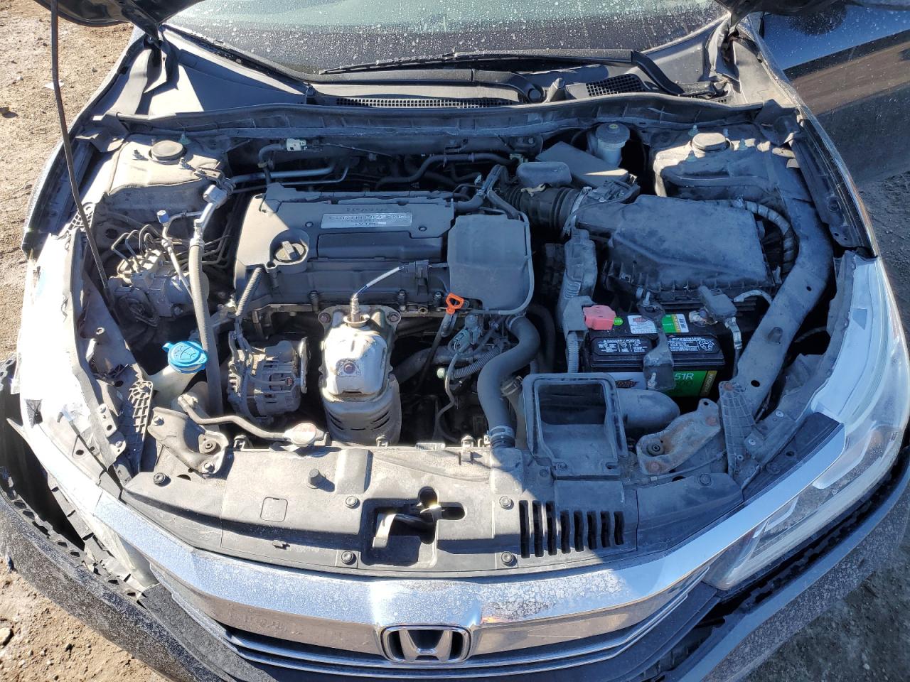 2016 Honda Accord VIN 1HGCR2F42GA001505 Copart auction photo, front end / side damage thumbnail 13