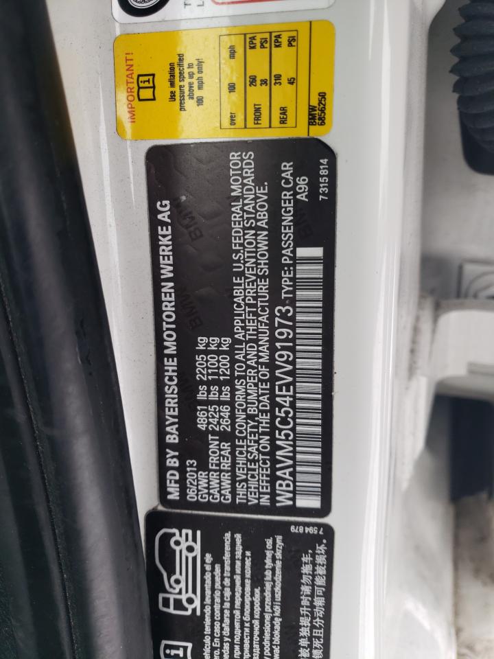 2014 BMW X1 VIN WBAVM5C54EVV91973 Copart auction photo, front end / minor dent/scratches damage thumbnail 15