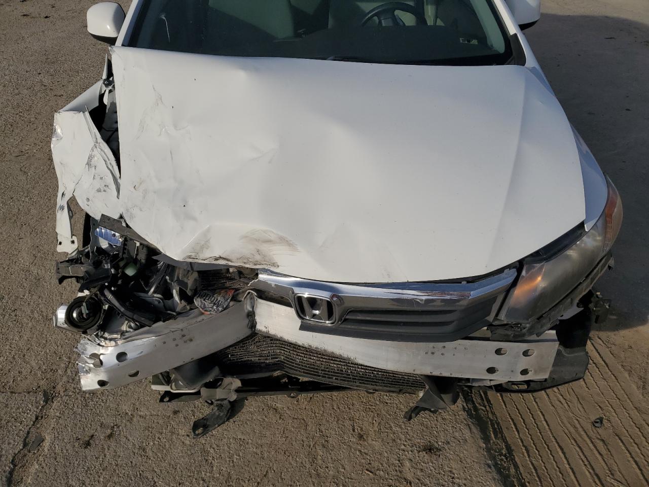 2012 Honda Civic VIN JHMFB2F57CS006291 Copart auction photo, front end damage thumbnail 11